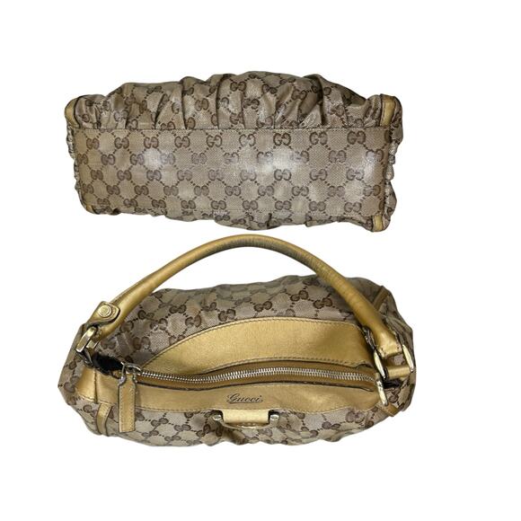 VTG Gucci Abbey D-Ring GG Crystal Canvas Shoulder Bag - Picture 4 of 6